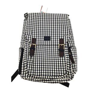 New Miim Cube Backpack Black Ivory Check Gingham for 13" laptop